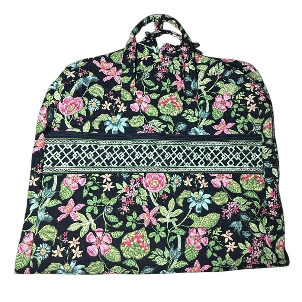Vera Bradley Garment Bag Botanica Floral Long Hanging Clothes‎ Travel Organizer